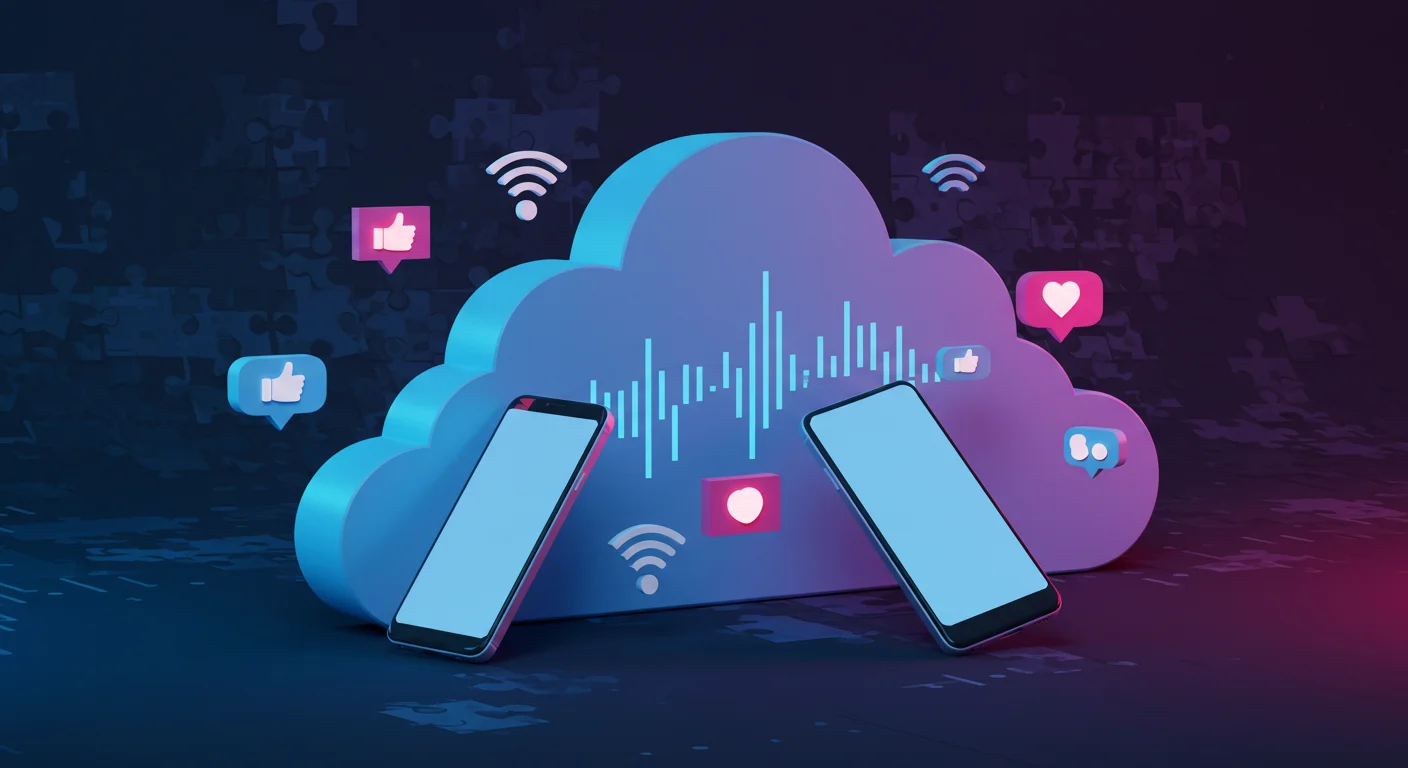 150+ Confusing Riddles and Answers to Stump Your Friends 4 3D cloud computing icon with smartphones and social media interaction symbols