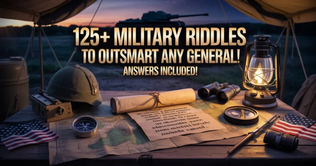 125+ Military Riddles to Outsmart Any General! Answers Included!