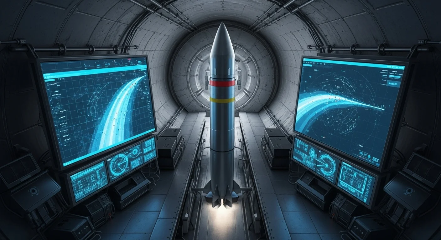 125+ Nuclear Weapon Riddles (Atomic Bomb Trivia & Answers) 6 Underground nuclear missile command center with ballistic missile and digital control systems