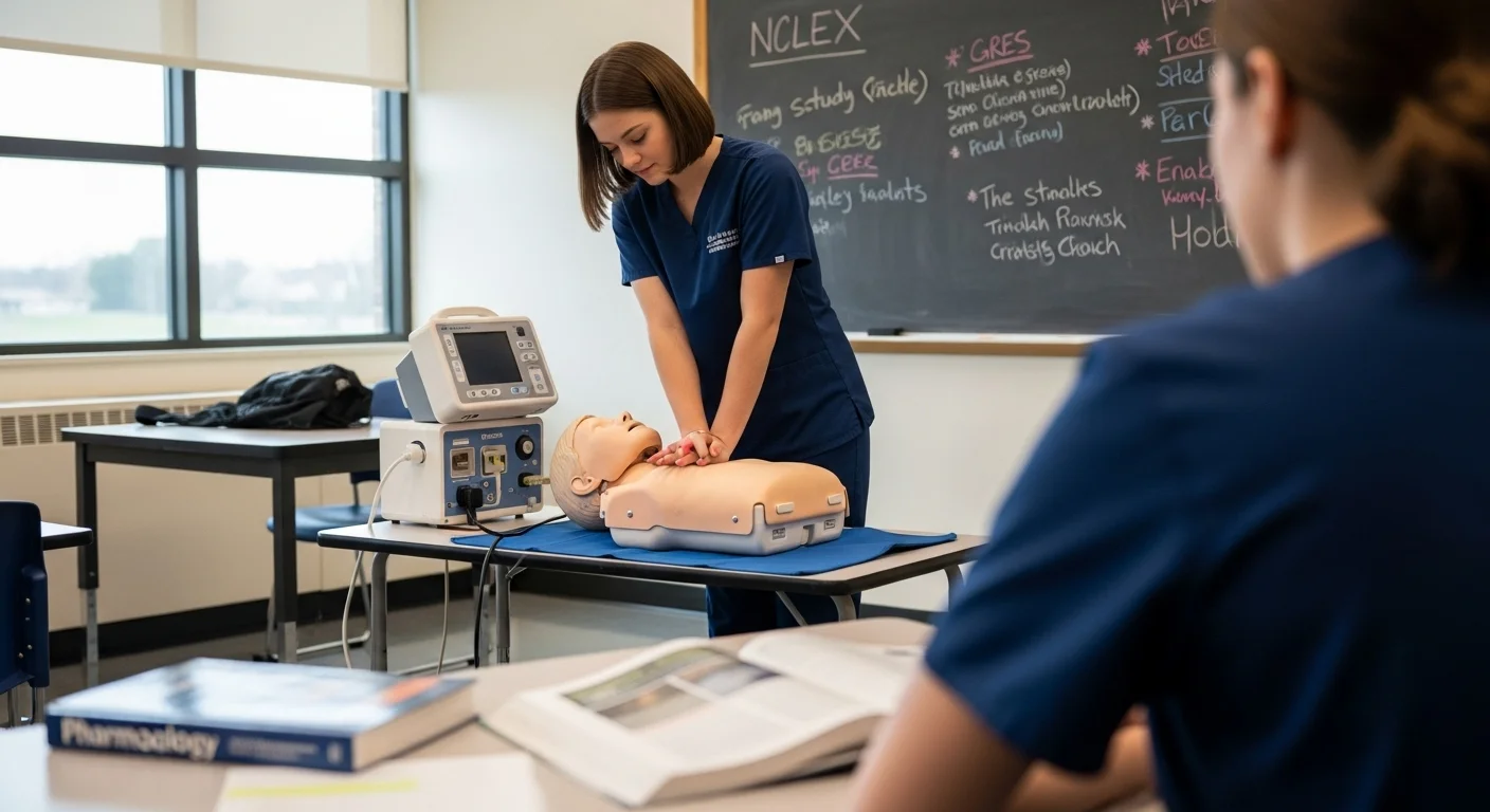 125+ Nursing Riddles to Challenge Your Medical Mind (With Answers!) 10 Nursing student practicing CPR on medical training mannequin in modern healthcare simulation laboratory