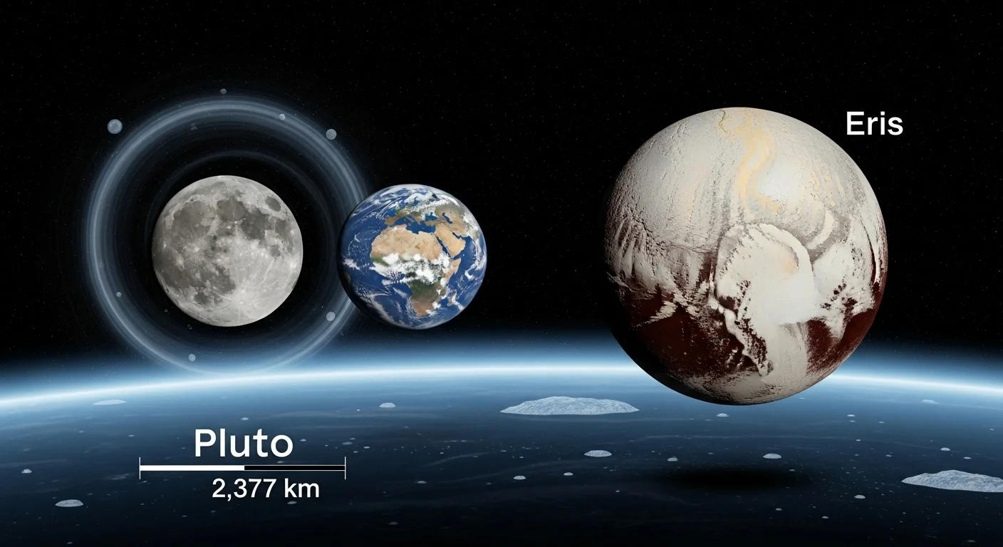125+ Pluto Riddles with Answers: Unravel the Mysteries of the Dwarf Planet 20 Diagram showing Pluto's vast distance from Sun with 248-year orbital period, 6.4-day rotation, and 5.5-hour light travel time