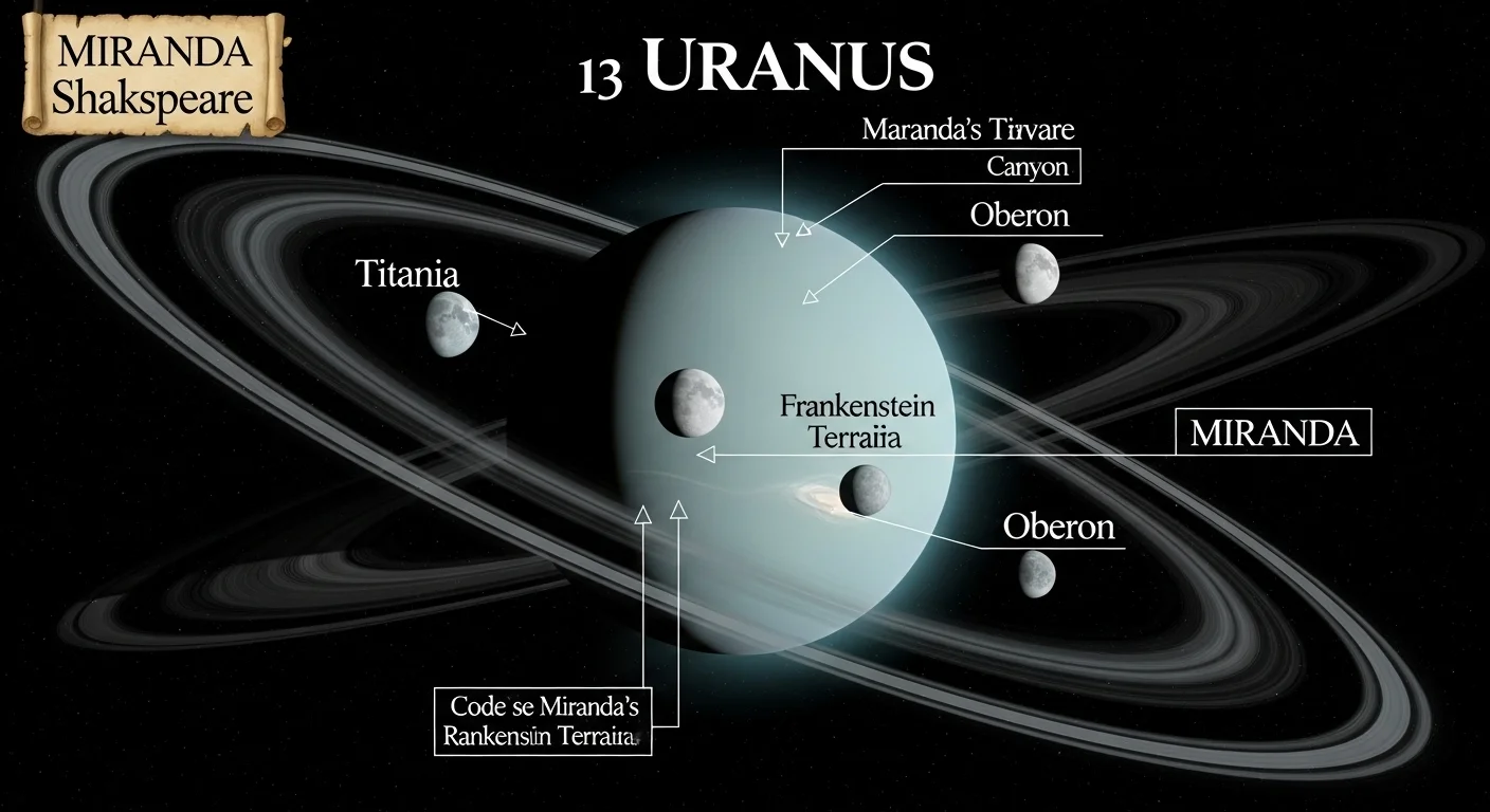 Scientists studying Uranus data in modern observatory with telescopes and computer displays showing planetary analysis, magnetic field data, methane rain charts, and orbital information