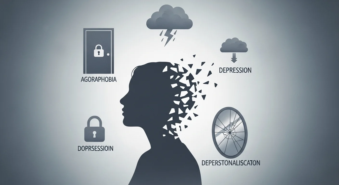 125+ Psychology Riddles & Answers: Unravel the Mysteries of Mind 12 Mental health illustration showing depression anxiety psychological disorders
