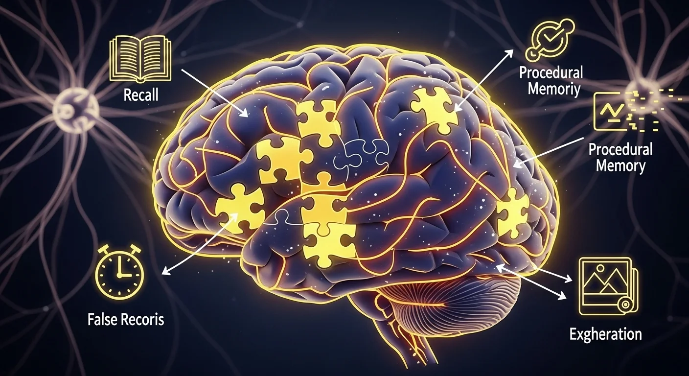 125+ Psychology Riddles & Answers: Unravel the Mysteries of Mind 2 Brain with puzzle pieces showing memory types and cognitive processes