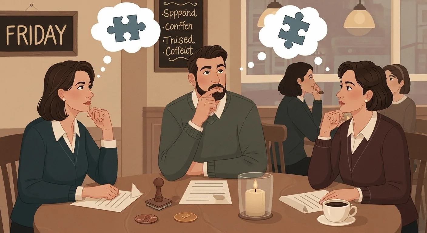 125+ Friday Riddles with Answers to Brighten Your Week 2 Adults thinking solving Friday riddles coffee shop brain teasers