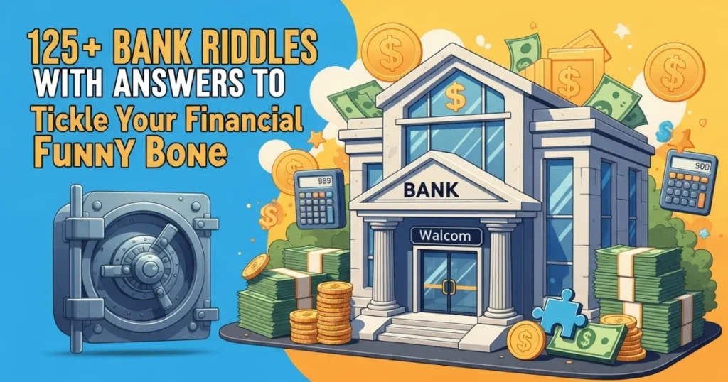 Bank riddles with answers for financial education and humor