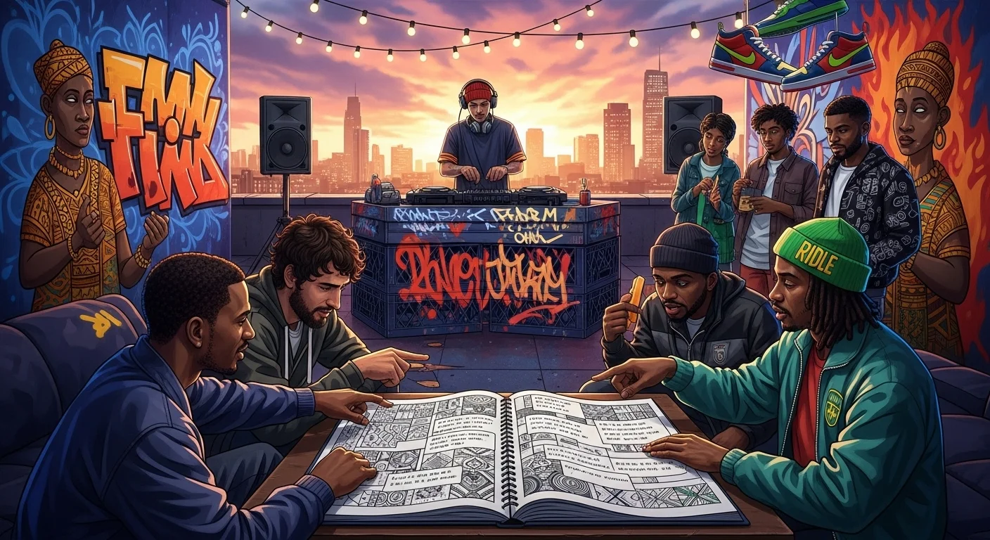 125+ Hood Riddles with Answers: Challenge Your Wit in the Streets 4 Hip-hop culture meets riddle wordplay with turntables and books