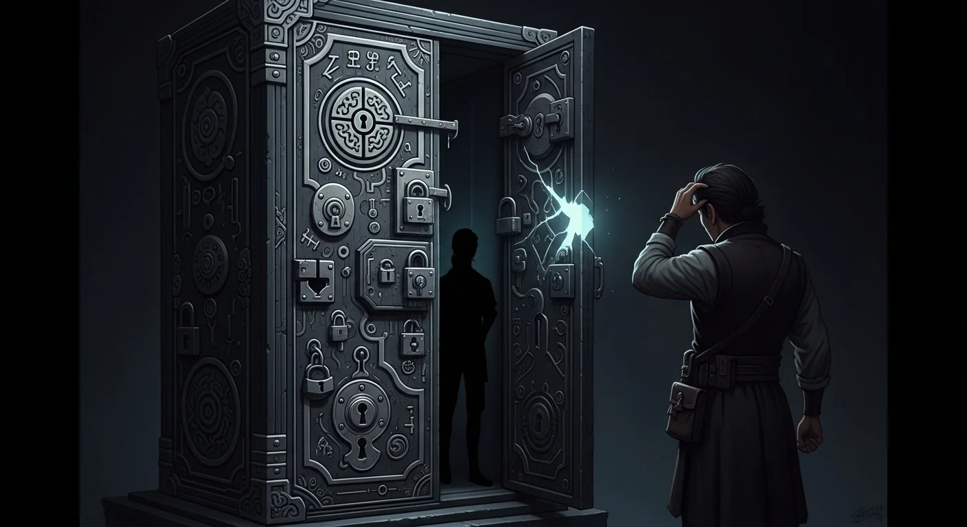 125+ Closet Riddles with Answers: Fun Brain Teasers for Kids and Adults 4 Ornate vault door with intricate locks and riddle mechanisms