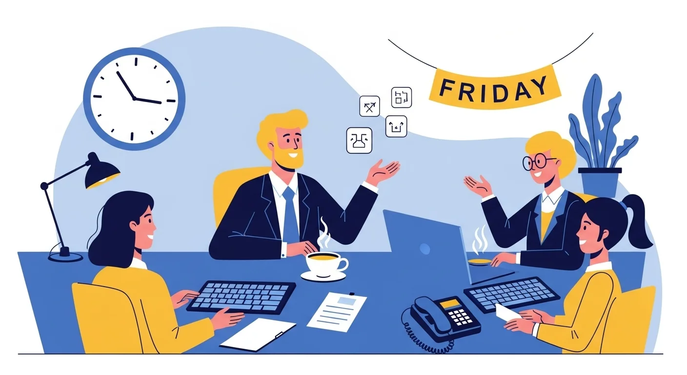 125+ Friday Riddles with Answers to Brighten Your Week 5 Office Friday celebration team riddles games workplace fun
