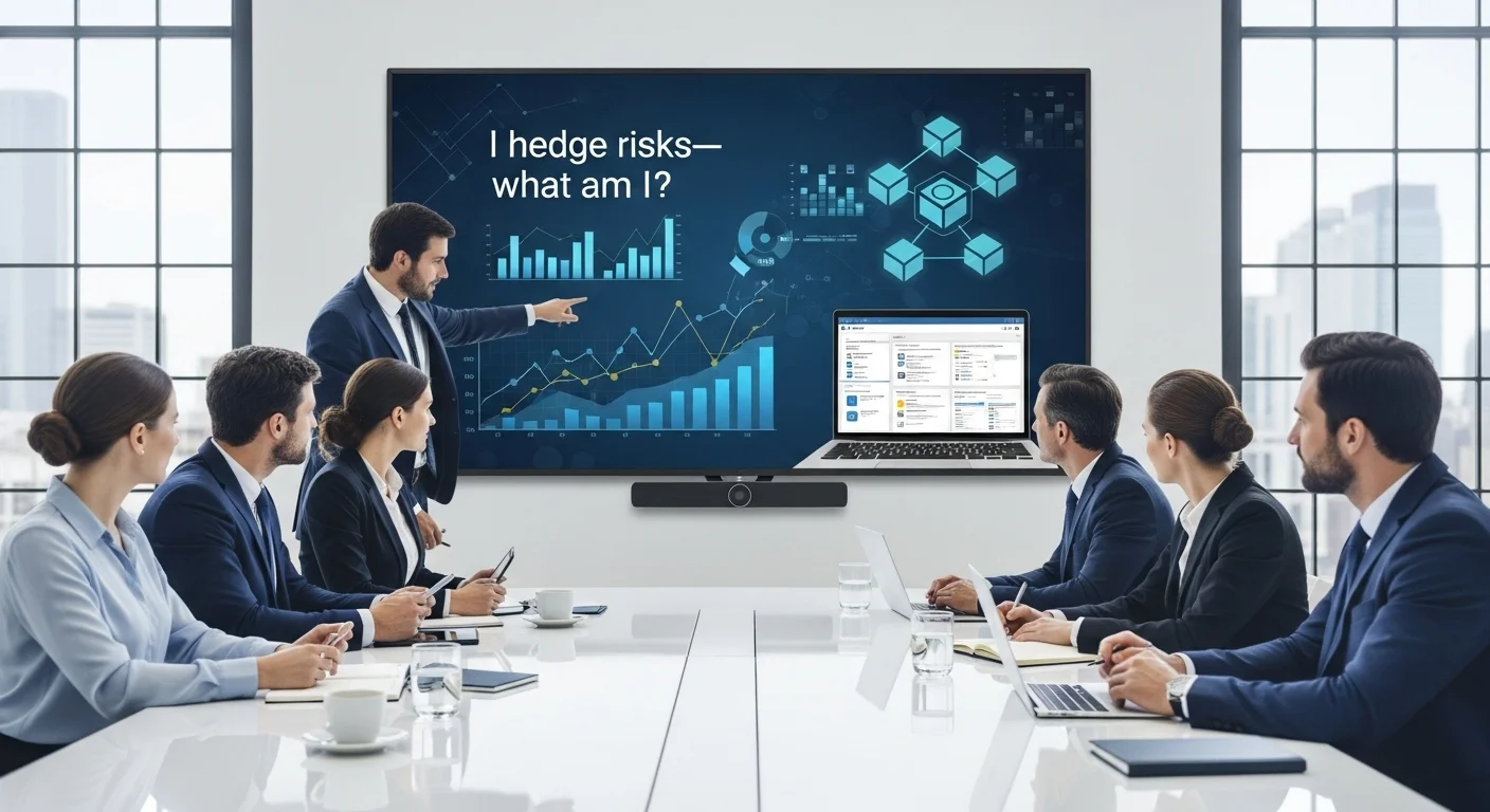 Risk management hedging strategies corporate finance business meeting presentation