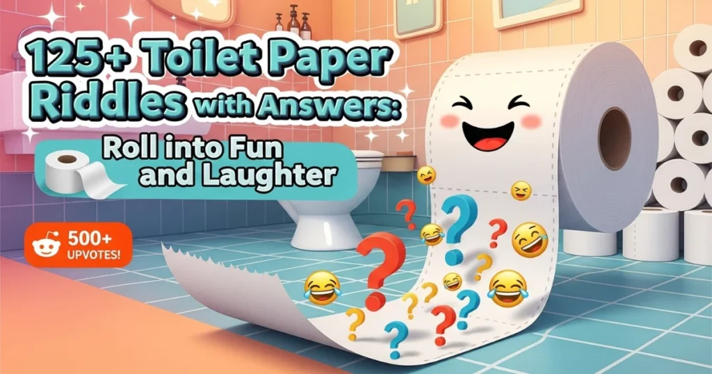 Toilet paper riddles collection with 125+ funny bathroom jokes