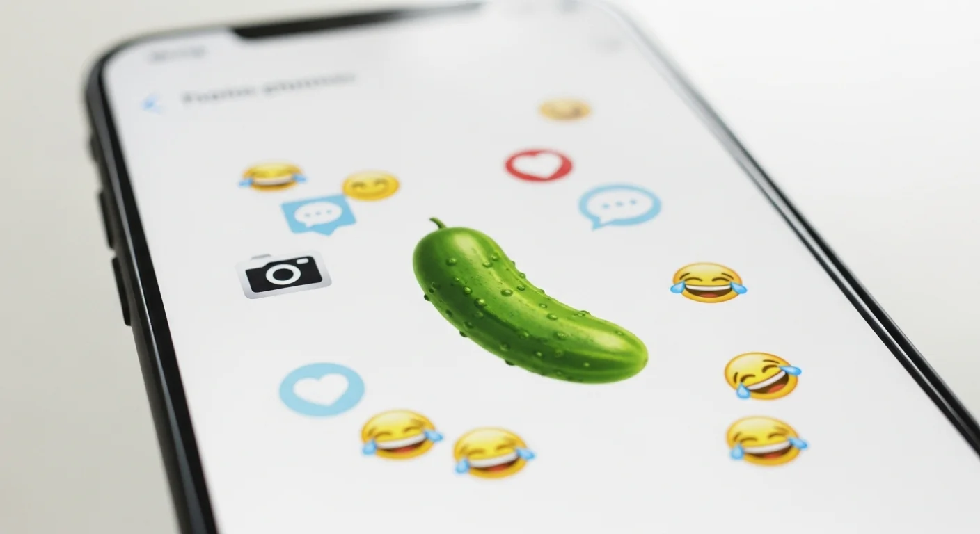 125+ Pickle Riddles with Answers: Funny, Clever & Totally Dill-icious Wordplay 3 Pickle emoji on smartphone with laughing reaction icons