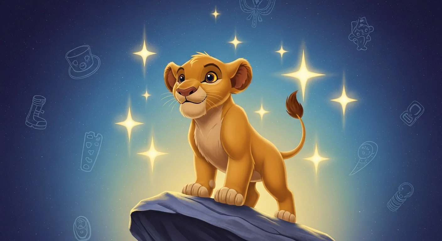 125+ Lion Riddles with Answers: Roaring Fun for Kids, Adults, and Animal Lovers 3 Young lion cub on rock with stars symbolizing educational riddles