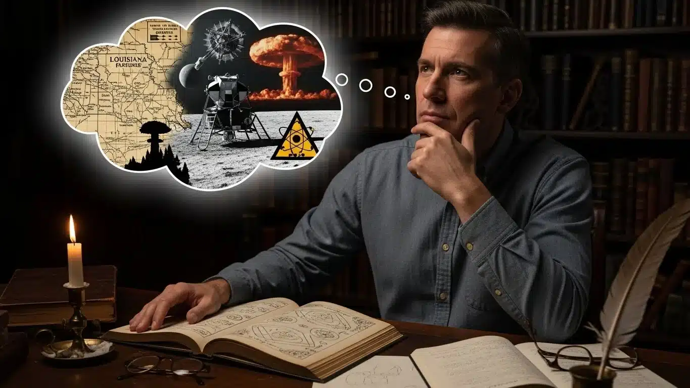 Person contemplating difficult American history riddles or riddles about America and brain teasers